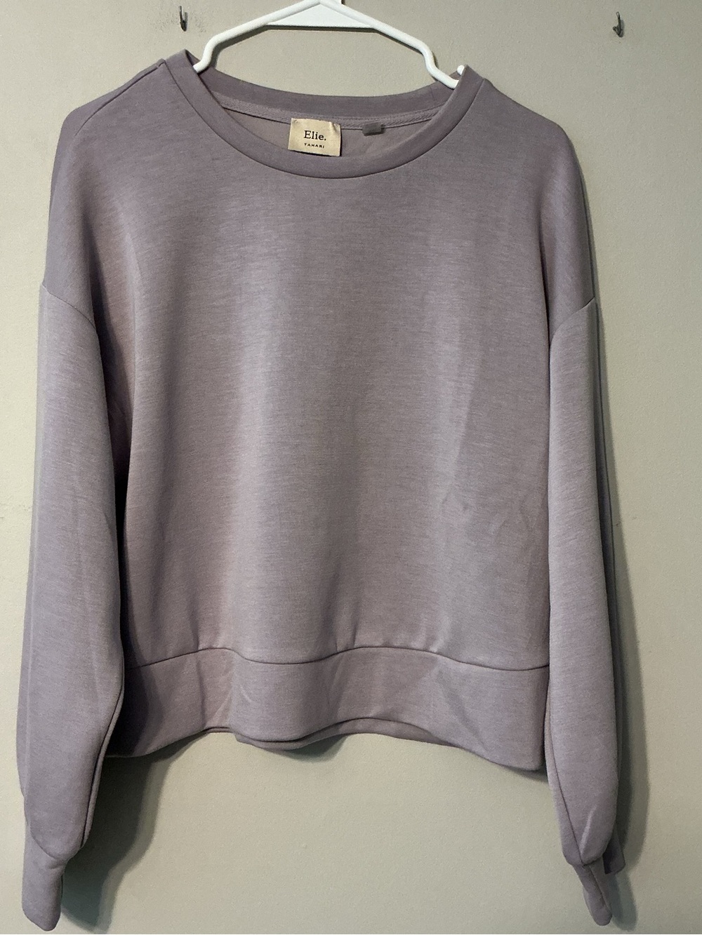 Tahari Lavender Crewneck Sweater